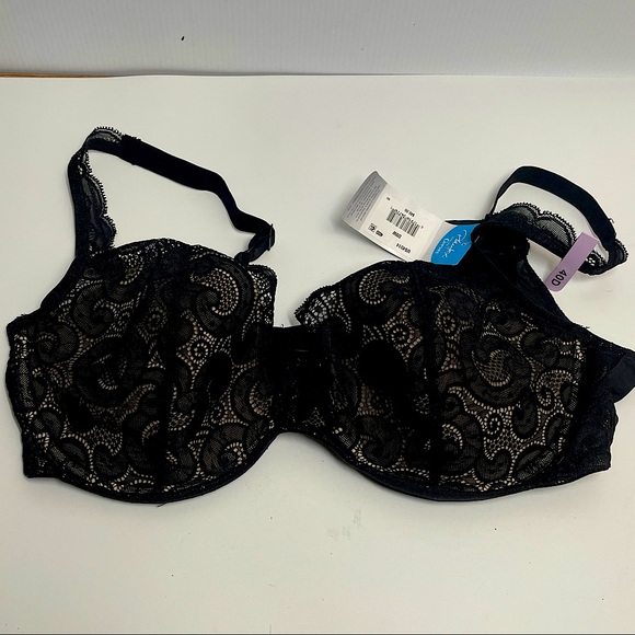 Play flex love my curves wired women’s Bra size 40D Black Lace - Picture 1 of 8